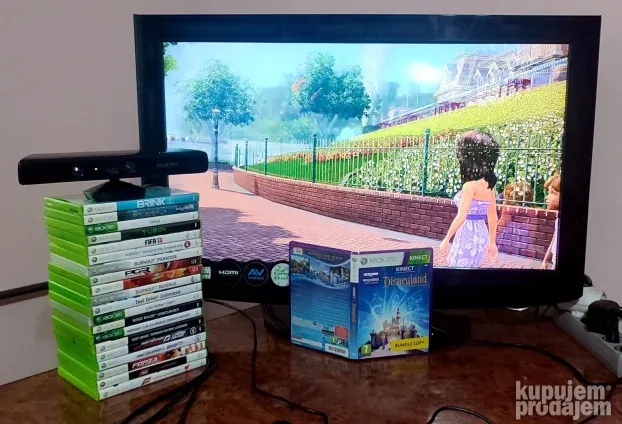 Kinect senzor XBox 360 + Orig. Igra - Disneyland