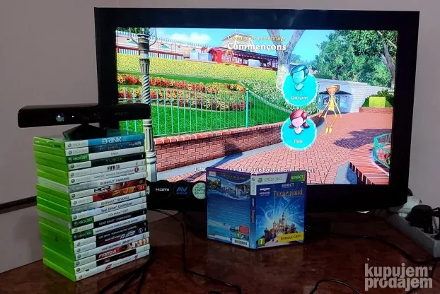 Kinect senzor XBox 360 + Orig. Igra - Disneyland