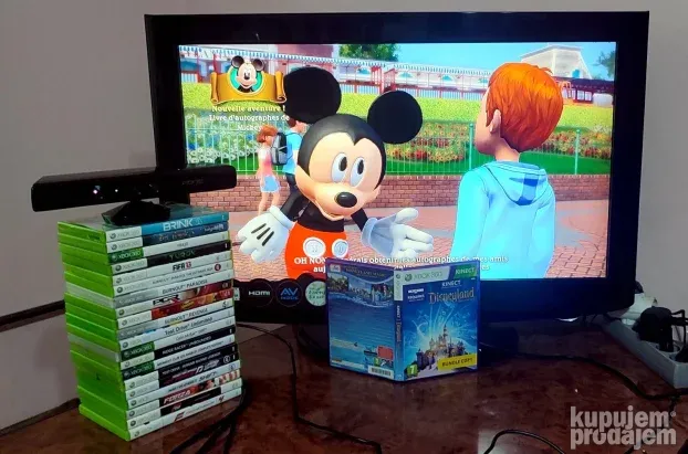 Kinect senzor XBox 360 + Orig. Igra - Disneyland