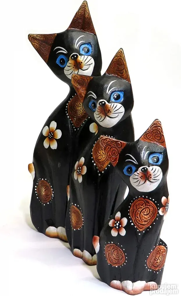 Dekorativne Figure Macke (Drvene) - -Purity Style