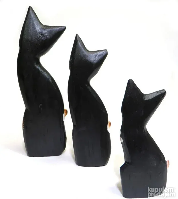 Dekorativne Figure Macke (Drvene) - -Purity Style