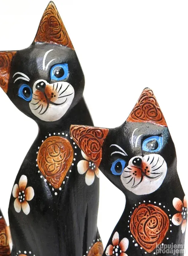 Dekorativne Figure Macke (Drvene) - -Purity Style