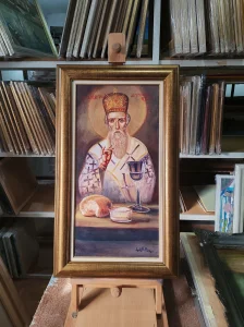 Vasilije Ostroški, Laketa Radomir, ulje na platnu, uramljena