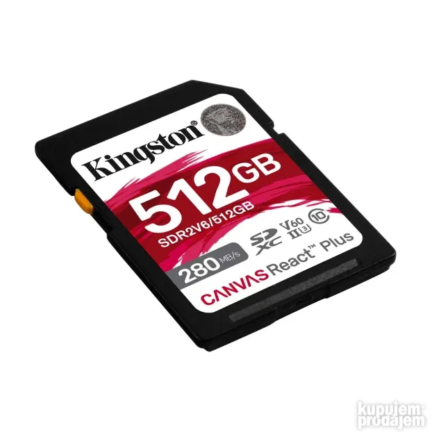 Flash SD Card 512GB KINGSTON Canvas React Plus SDR2V6/512GB