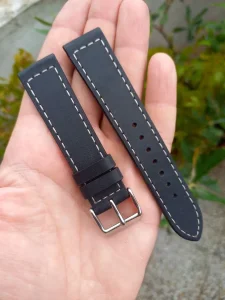 Ručni rad - kaiš za sat (crna koža)