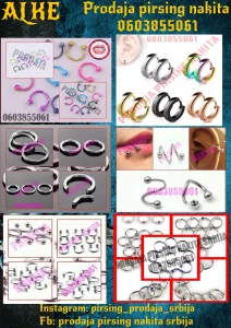 Pirsing alke za sve delove tela - Piercing alke