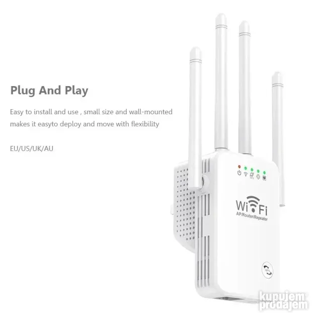 4 antene ruter uticnica za pojacavanje wifi signala ripiter
