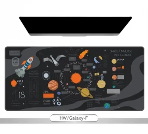 Galaxy F - Edukativna svemirska podloga za miš i tastaturu