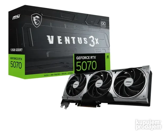 MSI VENTUS 3X OC GeForce RTX 5070 12GB GDDR7 DLSS4/