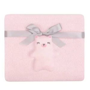 Kikka Boo Pleteno baby ćebence Bear pink KKB11049