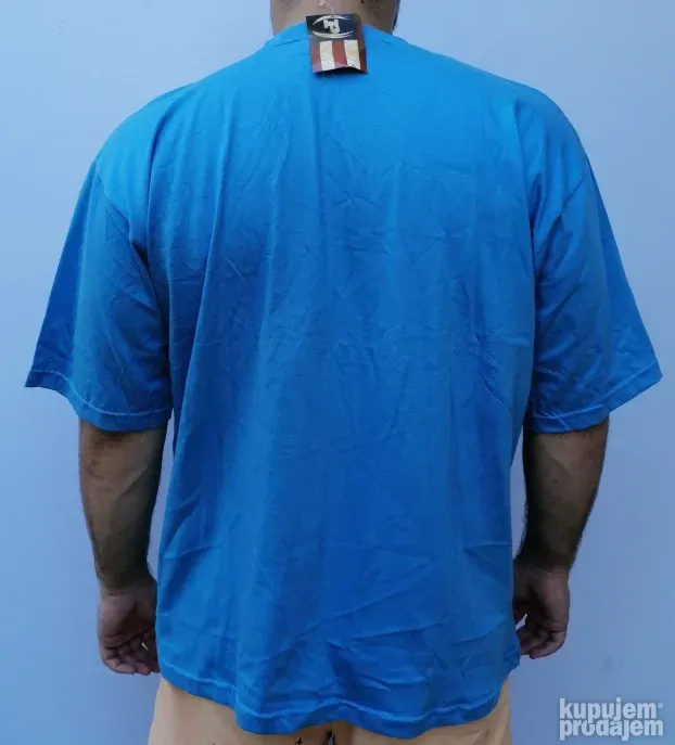 Muška pamučna majica 2XL mod.6 plava EXTRA SNIZENJEE
