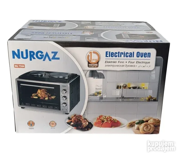 Rerna elekrična pecnica 40 lt na struju šporet ringlom NOVO