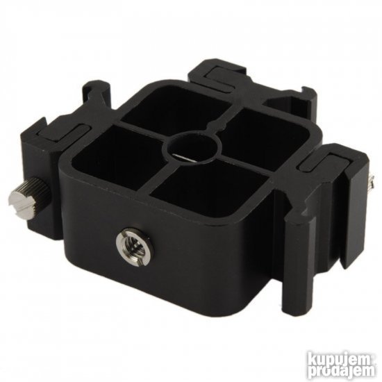 Trostruki adapter  Hot Shoesa 1/4" LED osvetljenje, za blic