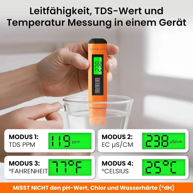 TDS & EC tester merač kvaliteta pijaće vode PPM vodomer