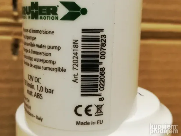 BRUNER kamperska pumpa za vodu 12 V 18 lit/min