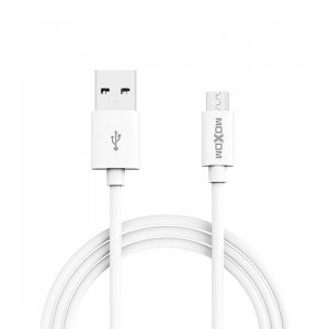 USB data kabal Moxom CC-08 microUSB 1m - Bela