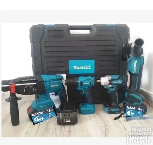 Makita Udarni odvijac 5000 Testera Trimer 4300 Brusilica6000