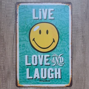 Metalna tabla Live Love and Laugh