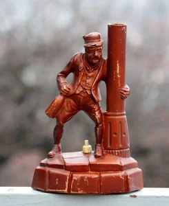 VTG pijanac naslonjen na uličnu lampu telo NOĆNE LAMPE