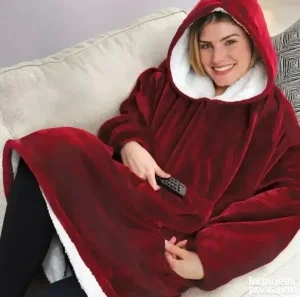 Ćebe duks sa rukavima i kapuljačom Bordoo