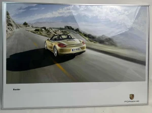 Original UNIKAT PORSCHE slika poster Boxster