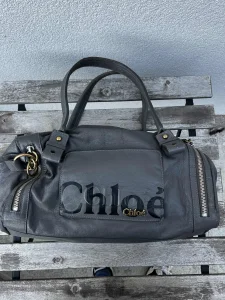 CHLOE Boston Torba Tasna Siva Koza ORIGINAL