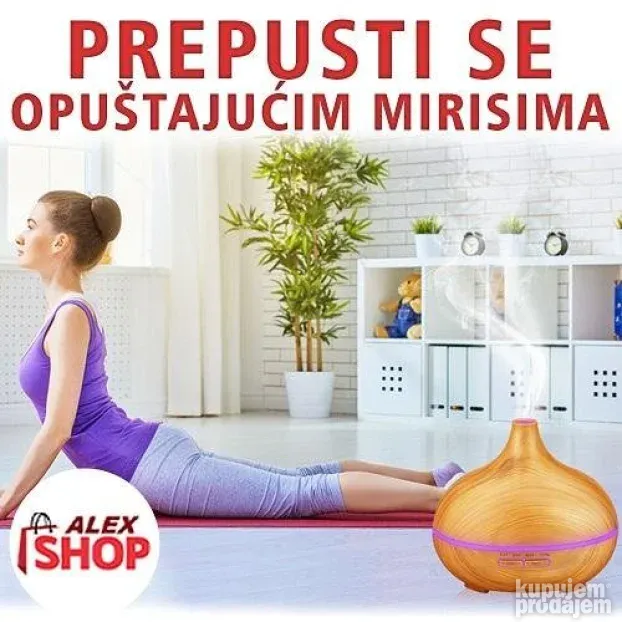 Aromatični difuzer 7 LED lampa i PREČIŠĆIVAČ VAZDUHA