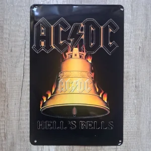 Metalna tabla AC DC hell' bells