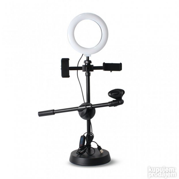 LED lampa 2x holder za mobilni + drzac za mikrofon - NOVO