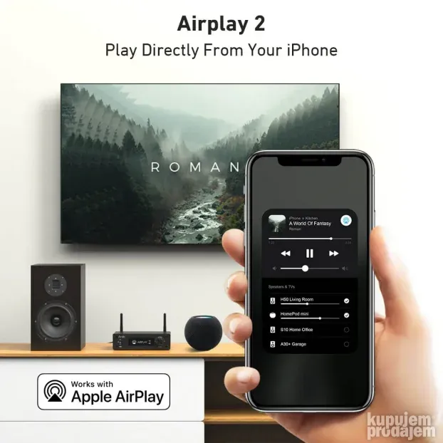 Arylic S50 Pro+ Wireless Stereo Preamp