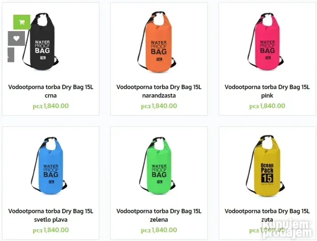 Vodootporne torbe i futrole