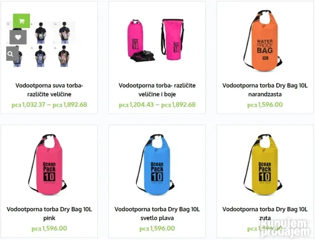 Vodootporne torbe i futrole