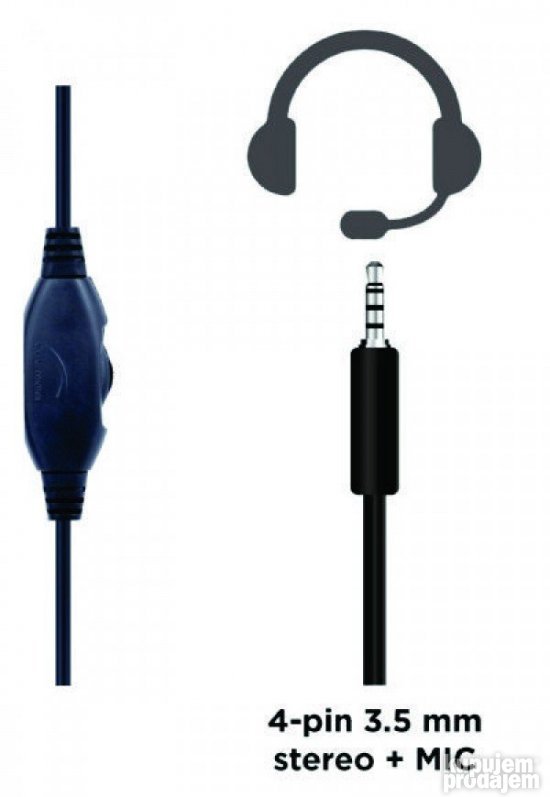 GHS-05-O Gembird Stereo gejmerske slusalice sa mikrofonom+vo