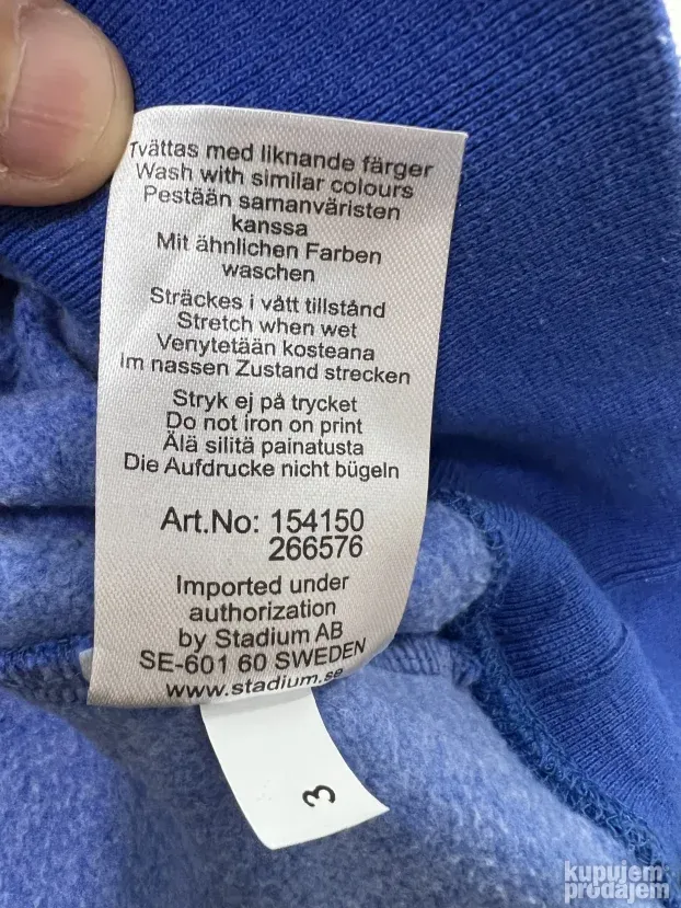 SOC Sweden muski pamucni duks XL kao NOVO