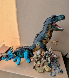 Vintage set akcionih figura i dinosaurusa - Dino Quest