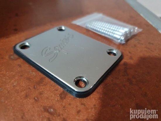 Squier By Fender Neck Plate Chrome SET - ZAMENA