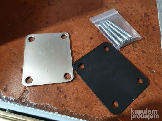 Squier By Fender Neck Plate Chrome SET - ZAMENA