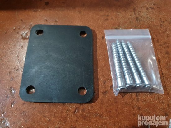 Squier By Fender Neck Plate Chrome SET - ZAMENA