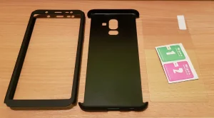 Obostrana gumirana maska Samsung Galaxy J8 2018 i staklo