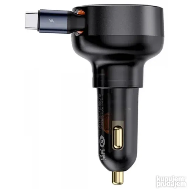 Baseus Enjoyment Pro Car Charger + Extendable Usb-C Cable 6
