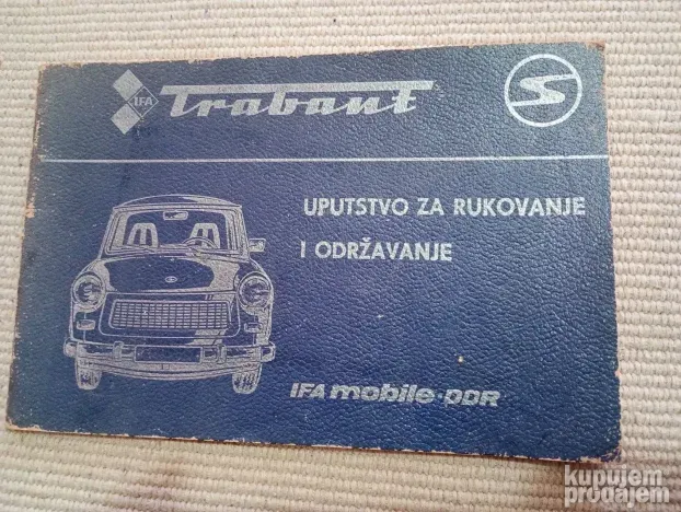 Trabant-Uputstvo za rukovanje i odrzavanje