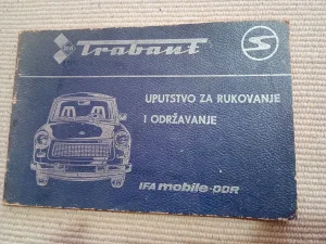 Trabant-Uputstvo za rukovanje i odrzavanje