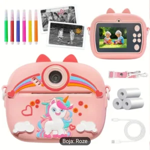 Jednorog Digitalni deciji foto aparat sa stampacem Dino