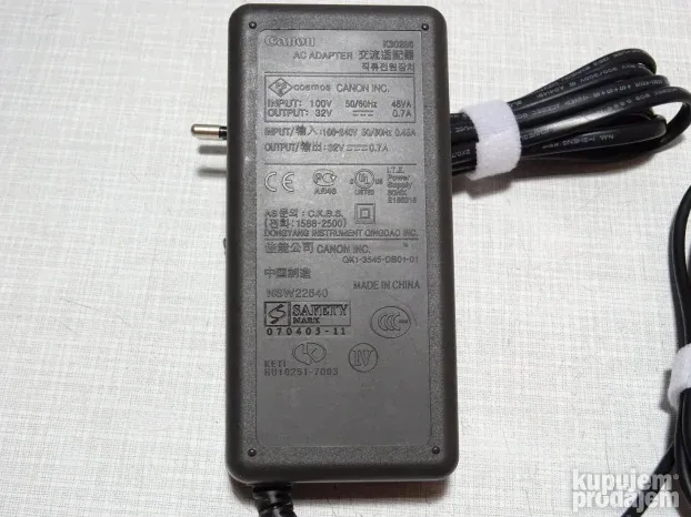 Ispravljač adapter ORIGINAL CANON K30286 32V za skener 8800F