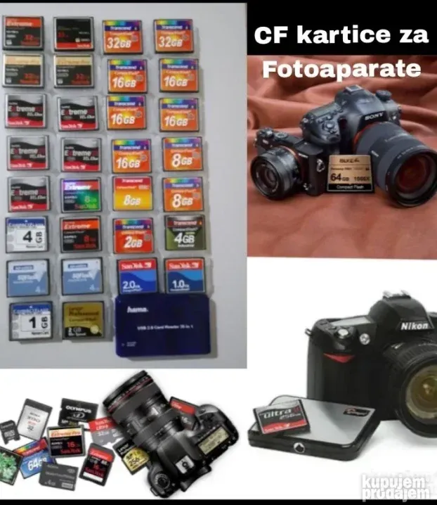 Compact Flash kartice za fotoaparate - Nove i Polovne -