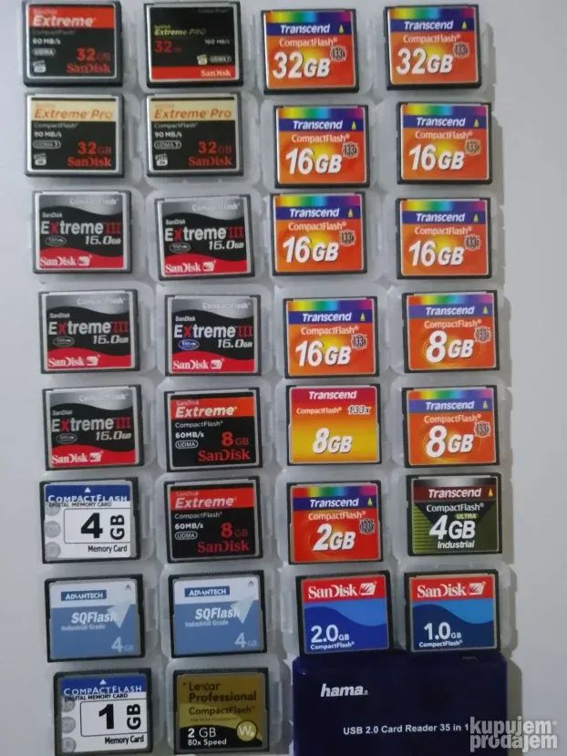 Compact Flash kartice za fotoaparate - Nove i Polovne -