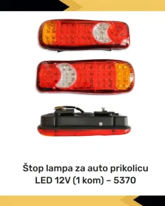 Štop lampa za auto prikolicu LED 12V (1 kom) - 5370