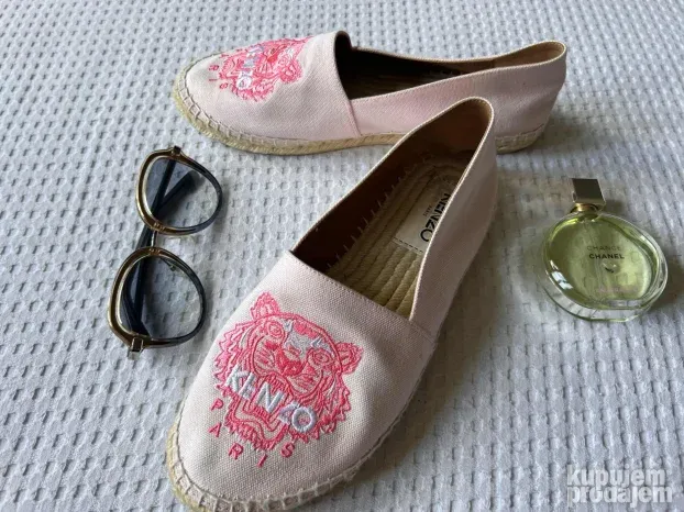 KENZO ORIGINAL zenske roze kozne mokasine 39 KAO NOVE