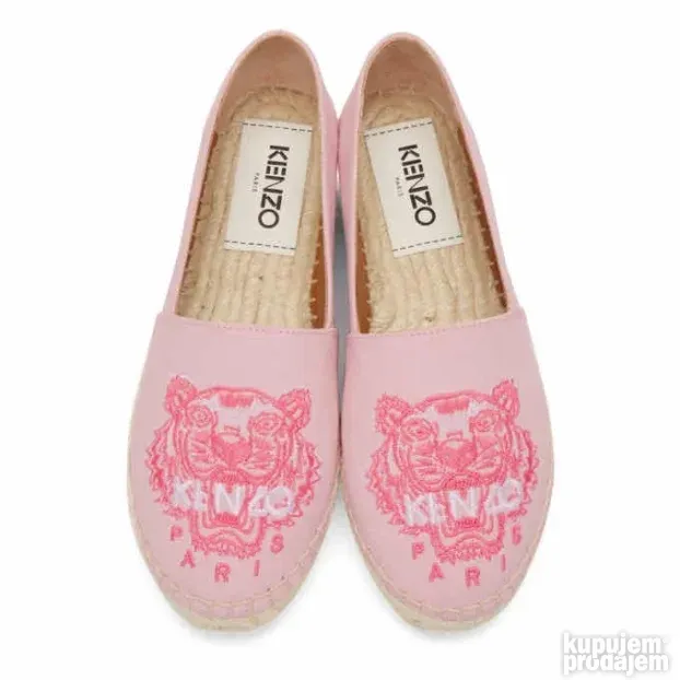 KENZO ORIGINAL zenske roze kozne mokasine 39 KAO NOVE