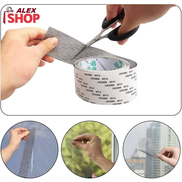 Samolepljiva traka za popravku mreže komarnika zavese